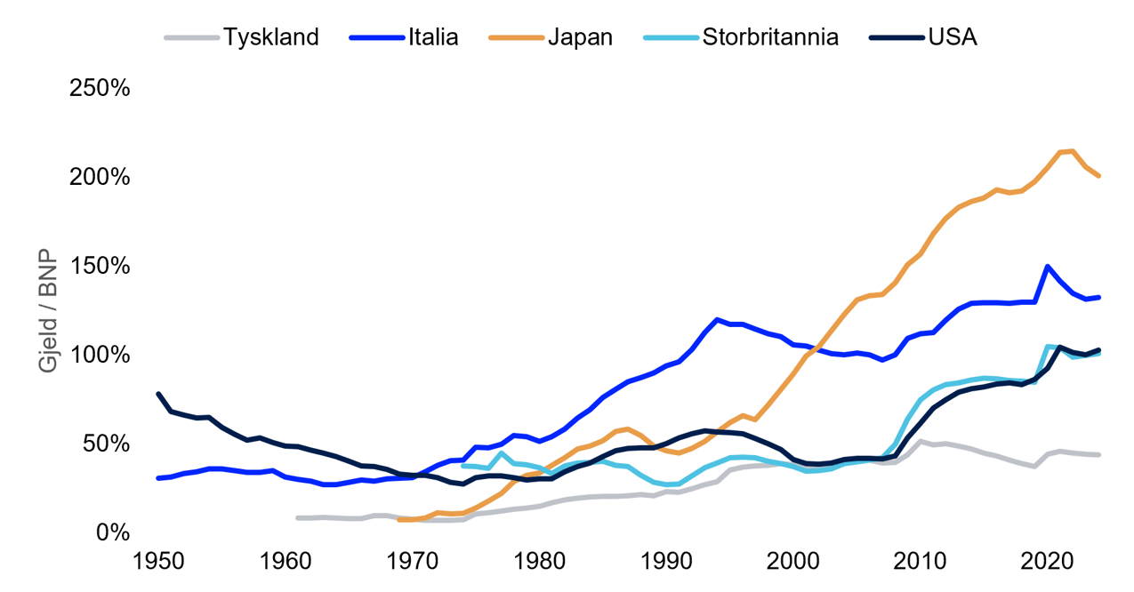 Kilder: IMF Global Debt Database.