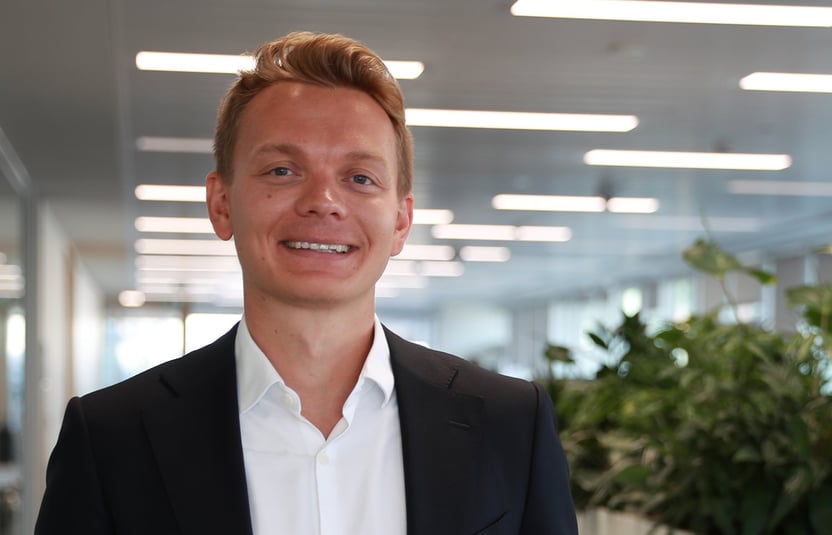 Snorre Gjerde begain his career on the fund's graduate programme and landed his dream job on completing it.