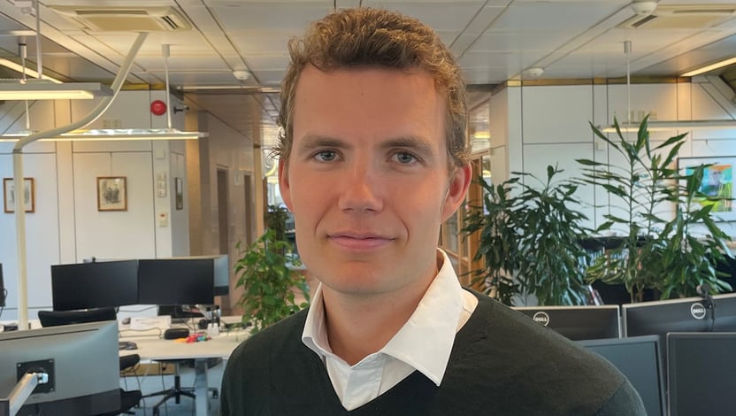 Oscar took part in Norges Bank Investment Management’s summer internship programme in 2021 and is now in a permanent position here.