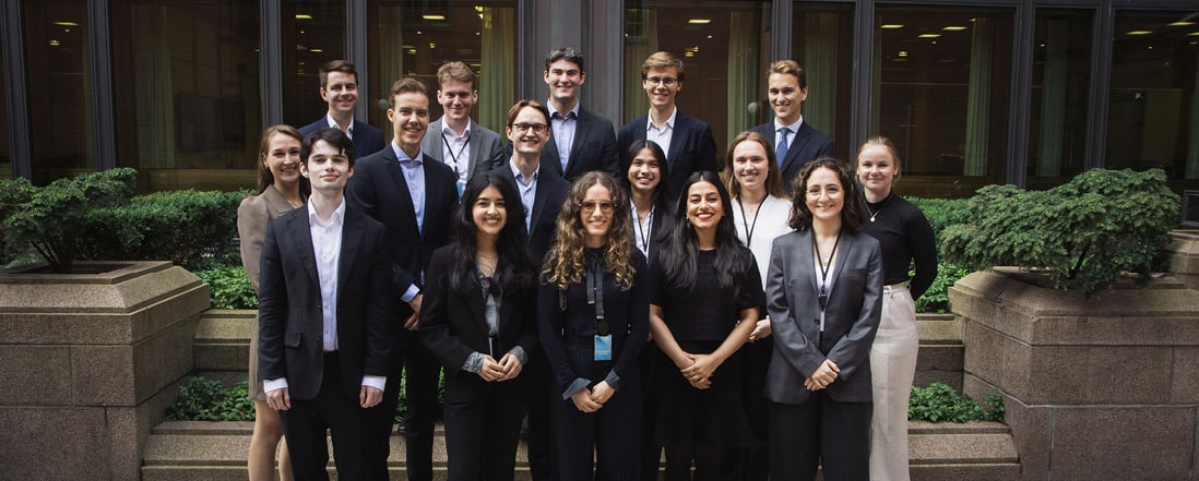 Norges Bank Investment Management's 16 graduates of 2023.