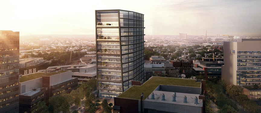 Et av byggene Norges Bank Investment Management eier i Boston-området.
