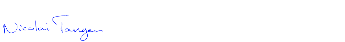 Signatur Nicolai Tangen