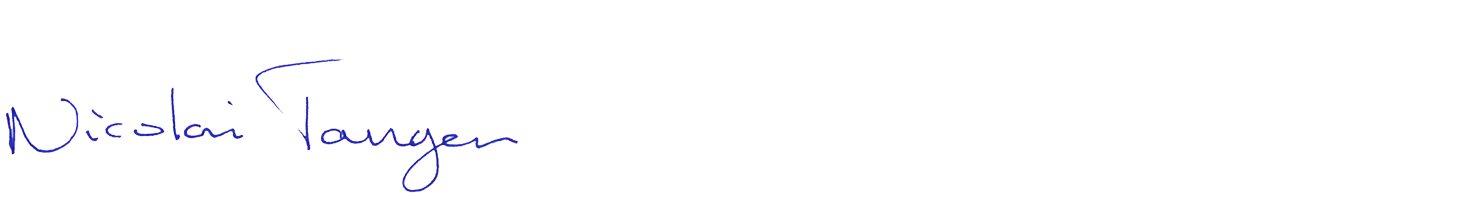 Signatur Nicolai Tangen