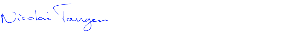 Signature Nicolai Tangen